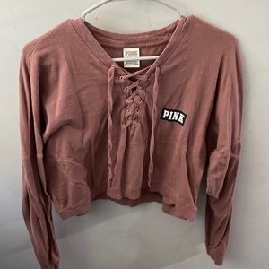 PINK cropped long sleeve